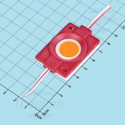 Module 1 LED COB Tròn 12V 2.4W Chống Nước Màu Đỏ