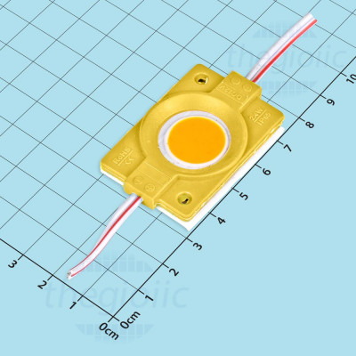 Module 1 LED COB Tròn 12V 2.4W Chống Nước Màu Vàng