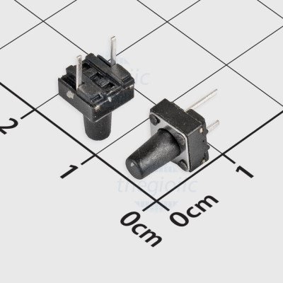 Nút Nhấn 6x6mm Cao 11mm 2 Chân Xuyên Lỗ