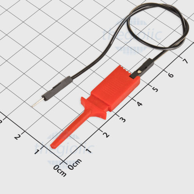 Dây Bus Kẹp Logic Đầu Móc Nối Dupont Đực Màu Đỏ
