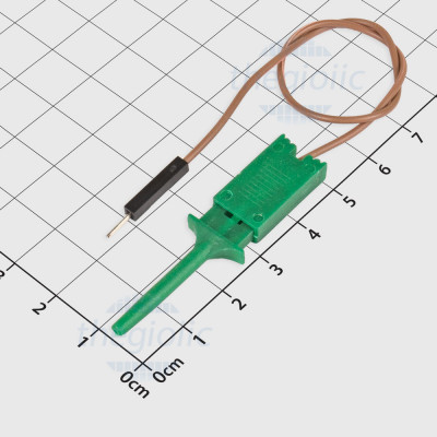 Dây Bus Kẹp Logic Đầu Móc Nối Dupont Đực Màu Xanh Lá