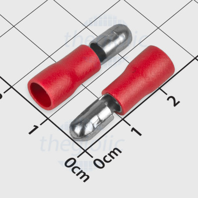 MPD5.5-195 Đầu Cosse Viên Đạn Đực 24A Cỡ Dây 12-10AWG Màu Đỏ