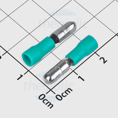 MPD1.25-156 Đầu Cosse Viên Đạn Đực 10A Cỡ Dây 22-16AWG Màu Xanh Ngọc