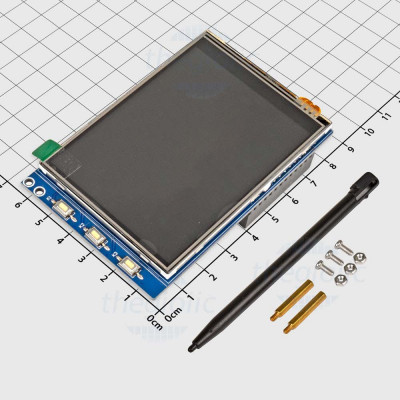 LCD (B) 3.2inch 320x240 Cảm Ứng Điện Trở Giao Tiếp SPI, SKU: 9201