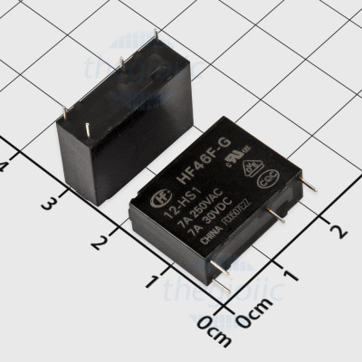 HF46F-G 12-HS1 Rơ Le 12VDC 7A SPST-NO 4 Chân