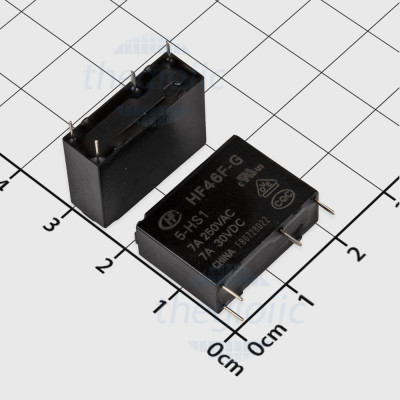 HF46F-G 5-HS1 Rơ Le 5VDC 7A SPST-NO 4 Chân