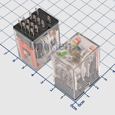 MY4N-GS-DC12 Rơ Le Trung Gian 12VDC 3A 4PDT 14 Chân