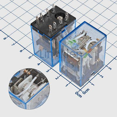 HH52P MY2NJ Rơ Le Trung Gian 24VDC 5A DPDT 8 Chân