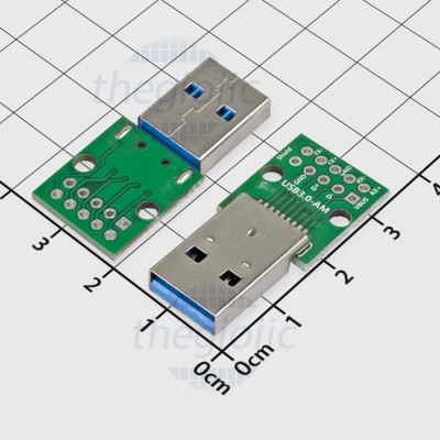 Mạch Ra Chân USB 3.0 Đực Sang 10 Chân Xuyên Lỗ