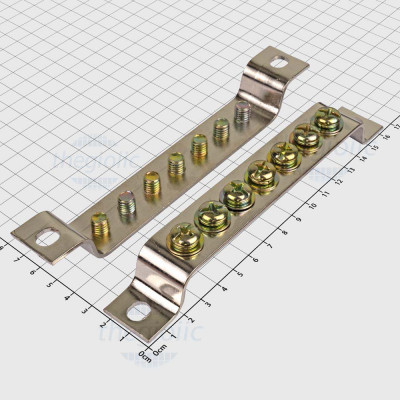 X5 Cầu Nối Đất, Tiếp Địa 7 Cực 2.5x25mm Dài 167mm Vít M8