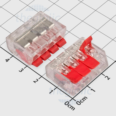 PCT-414 Khớp Nối, Cút Nối Dây 4 Khe Thông Nhau 32A 450V, Cỡ Dây 0.08~2.8mm2