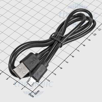 Dây Cáp Nạp Sạc Micro USB 4 Lõi Dài 1m Màu Đen