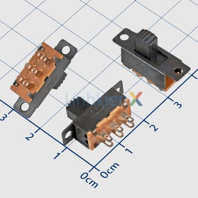 SS-22F32 Công Tắc Trượt 6 Chân Gắn Bảng ON-OFF 1P2T 0.5A