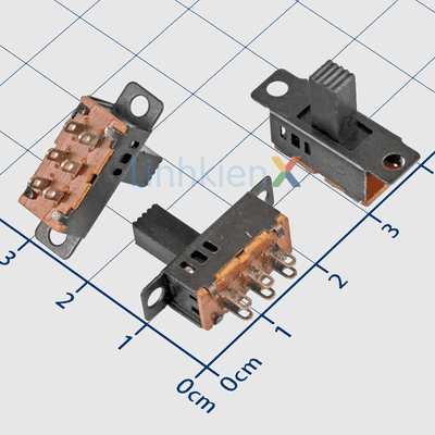 SS-23D32 Công Tắc Trượt 6 Chân Gắn Bảng ON-NONE-ON 3P3T 0.5A