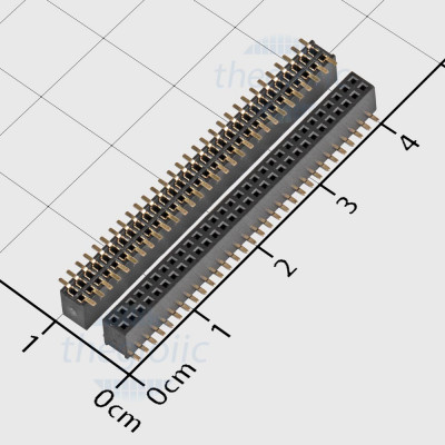 Hàng Rào Cái Đôi 1.27mm 60 Chân 2 Hàng SMD