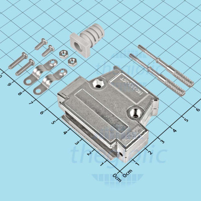 Vỏ Nhôm DB25 2 Hàng, Chân D-Sub