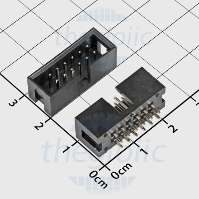 Cổng DC3 12 Chân 2 Hàng 2.54mm Chân Thẳng