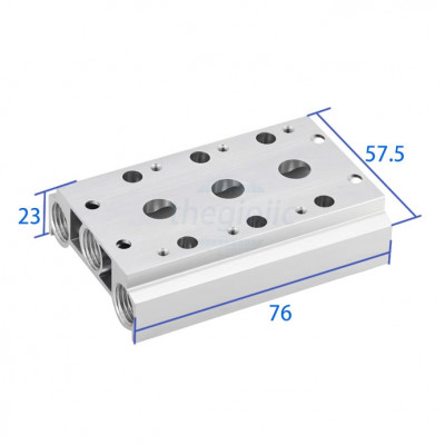 100M-3F Đế Van Khí Nén Điện Từ 4V100 Series