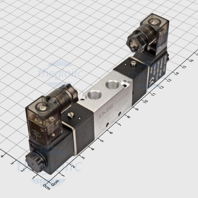 4V120-06-12 Van Khí Nén Điện Từ 12VDC 5 Cổng 2 Vị Trí