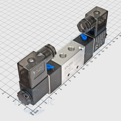 4V220-06-12 Van Khí Nén Điện Từ 12VDC 5 Cổng 2 Vị Trí