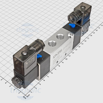 4V320-08-12 Van Khí Nén Điện Từ 12VDC 5 Cổng 2 Vị Trí