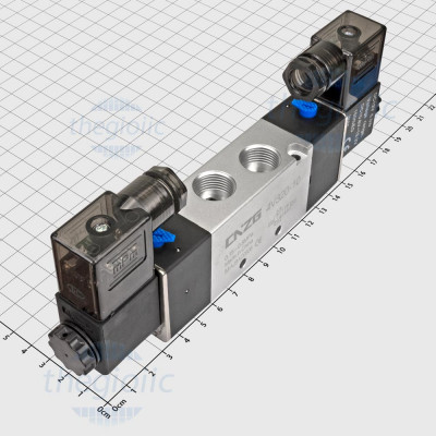 4V320-10-12 Van Khí Nén Điện Từ 12VDC 5 Cổng 2 Vị Trí