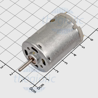 RS385 Động Cơ DC 12VDC, 3800 rpm, Trục 2.3mm