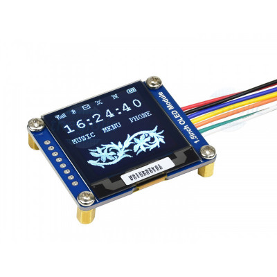 LCD OLED SSD1327 1.5inch 128x128 Chữ Trắng 7 Chân Giao Tiếp SPI/I2C, SKU: 13992