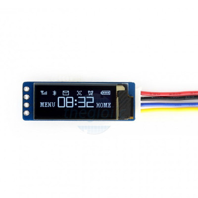 LCD OLED SSD1306 0.91inch 128x32 Chữ Trắng 4 Chân Giao Tiếp I2C, SKU: 14657