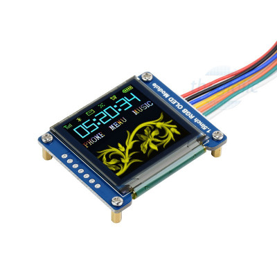 LCD OLED RGB SSD1351 1.5inch 128x128 7 Chân Giao Tiếp SPI, SKU: 14747