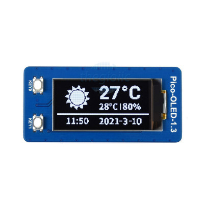 LCD OLED 1.3inch 64x128 Cho Raspberry Pi Pico Giao Tiếp SPI/I2C, SKU: 19376