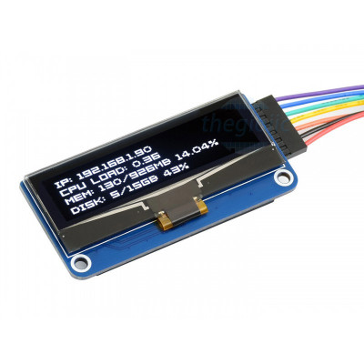 LCD OLED 2.23inch 128x32 HAT Cho Raspberry Pi Giao Tiếp SPI/I2C, SKU: 17009