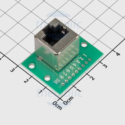 Mạch Ra Chân Cổng Mạng RJ45 Cái Sang 9 Chân Xuyên Lỗ