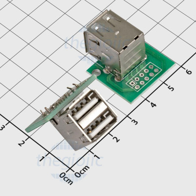 Mạch Ra Chân Cổng USB Cái Đôi 2.0 Sang 10 Chân DIP