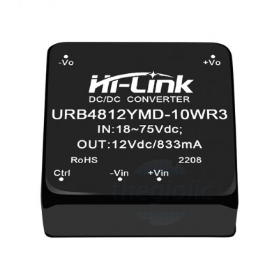 HLK-URB4812YMD-10WR3 Chuyển Đổi DC-DC Vào 48V Ra 12V 10W