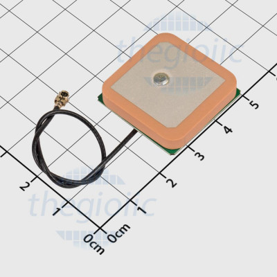 AHGG.202 Ăng Ten GPS/BD 25x25mm IPX Dây Dài 120mm