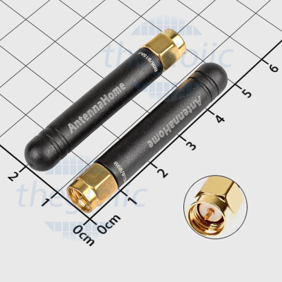 AH1G.102 Ăng Ten Lora 868/915MHz, GSM/GPRS 900/1800Mhz Đầu SMA Đực