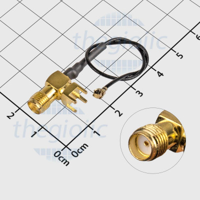 AHCG.102 Cáp RF Đầu SMA Cái Nối 1.13Ipex 6GHz Dài 12cm