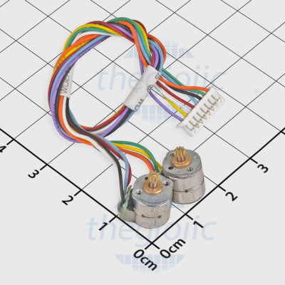 Bộ 2 Động Cơ Bước Mini 8mm 2 Pha 4 Dây