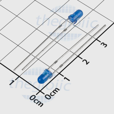 LED Xanh Dương 3mm Chân Dài