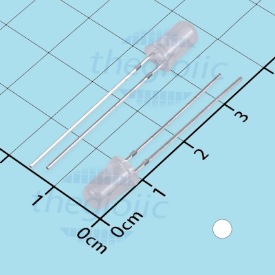 LED Trắng 5mm Đục Chân Dài