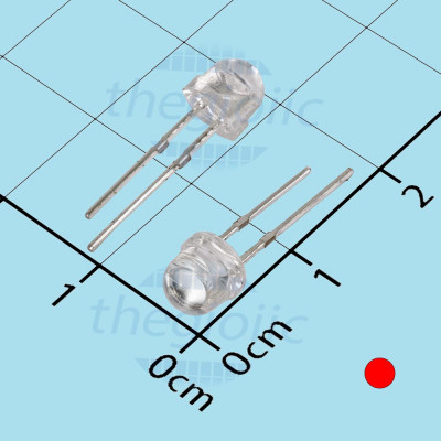 LED Màu Đỏ 5mm Lùn Siêu Sáng 0.2W 