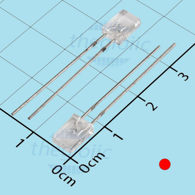 LED Đỏ Vuông 257 Siêu Sáng Trong Suốt