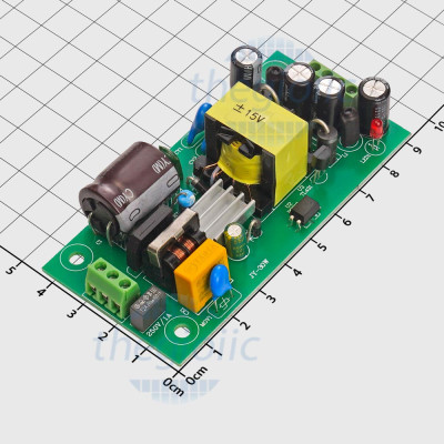 Mạch Chuyển Đổi AC-DC Vào 220V Ra Nguồn Đôi ±15V 1A