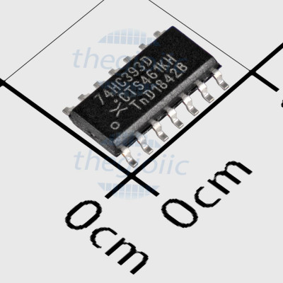 74HC393D IC Binary Counter 107MHz, 14-SOIC