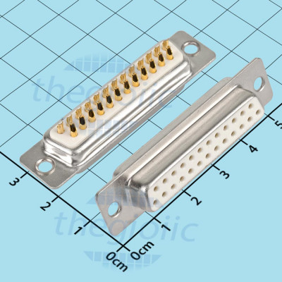 Cổng DB25 Cái 25 Chân Mạ Vàng 2 Hàng Hàn Nối Dây