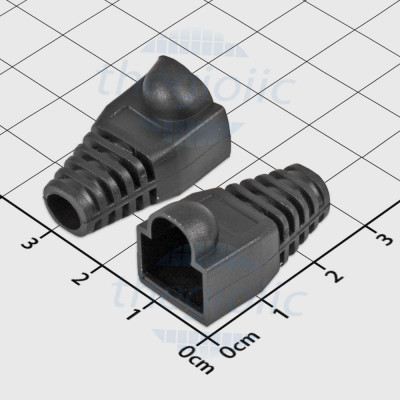 Vỏ Bọc Đầu Cáp Mạng RJ45 8P8C Màu Đen