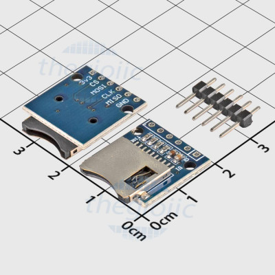 Mạch Đọc Thẻ Nhớ MicroSD Mini Giao Tiếp SPI