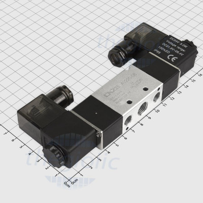 4V220-08-24 Van Khí Nén Điện Từ 24VDC 5 Cổng 2 Vị Trí