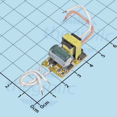 Bộ Nguồn LED 1-3W Không Vỏ, Vào 90~265VAC, Ra 3~12VDC, 250mA
